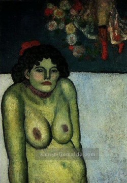  assise - Frau nackt Assis 1899 kubist Pablo Picasso